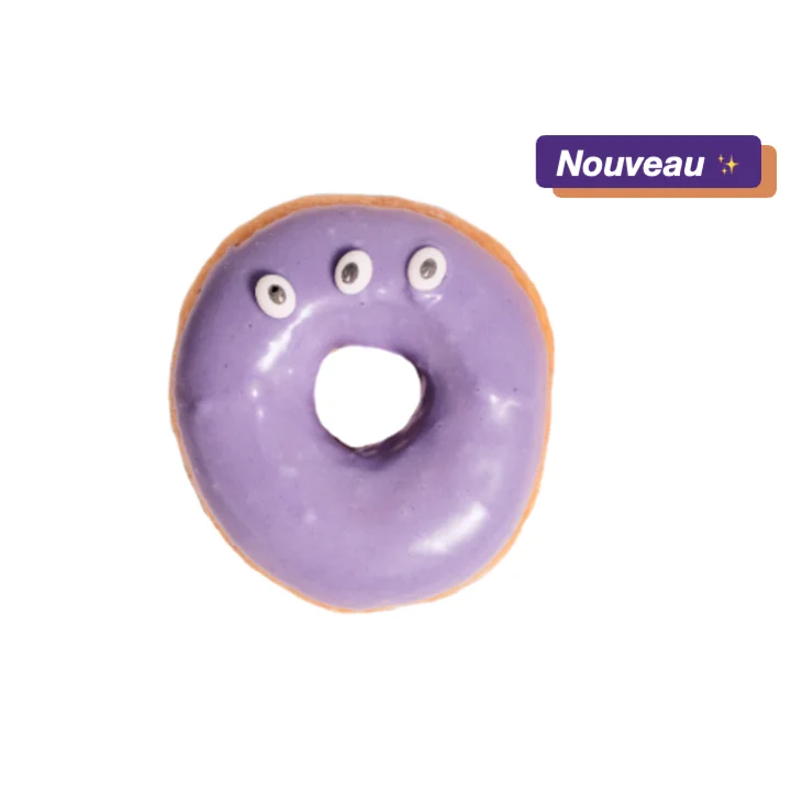 Doughnut purple monster
