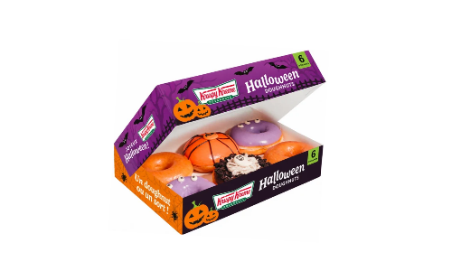 Boîte de doughnuts halloween