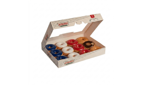 Boîte de 12 tricolore krispy kreme
