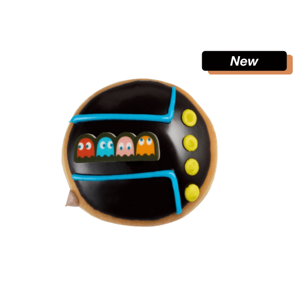 Doughnuts Menu Anglais 6 doughnuts ghosts pac man