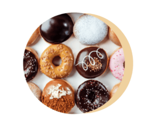 Illustration d'une commande de doughnuts en livraison à Paris