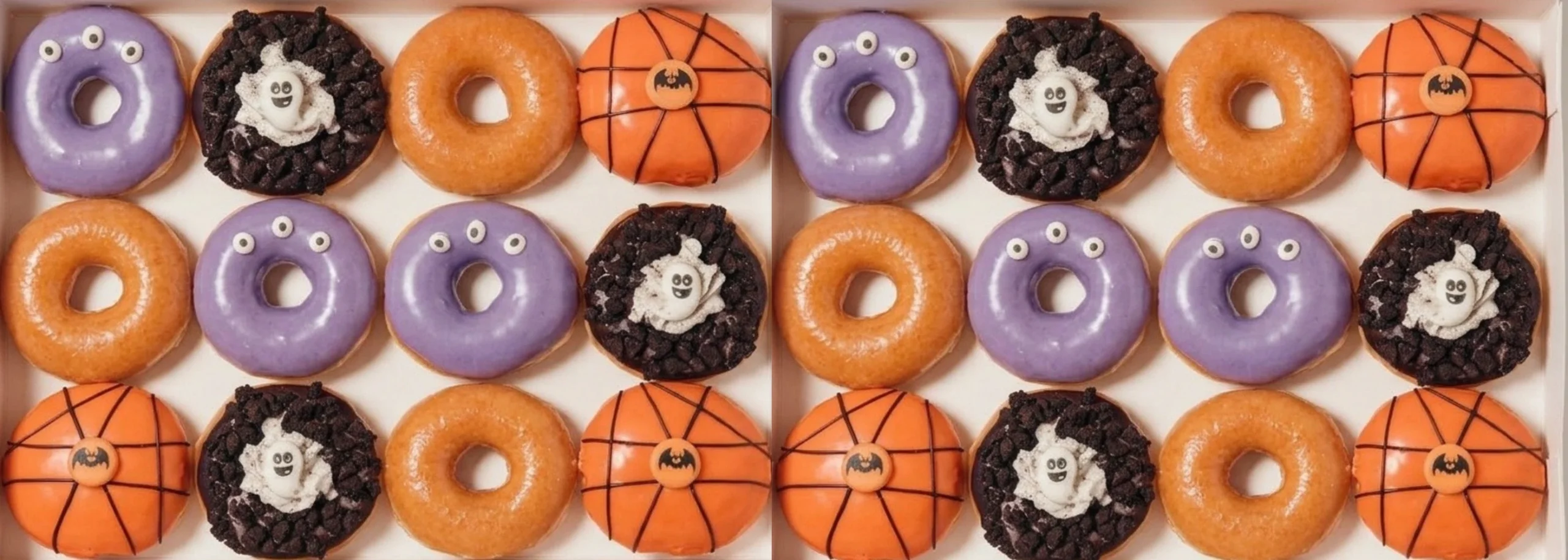 Boîte de 12 doughnuts édition Halloween