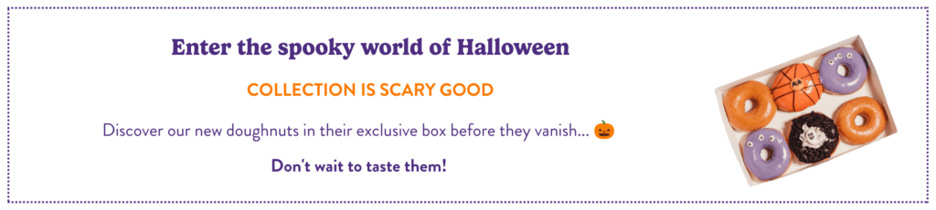 Doughnuts delivery for halloween